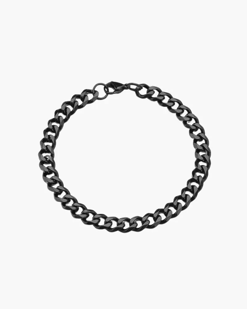 Bracelet chaîne en or Old Money de Danoir Paris, chaîne fine de 3 mm, bracelet élégant en or pour hommes et femmes.