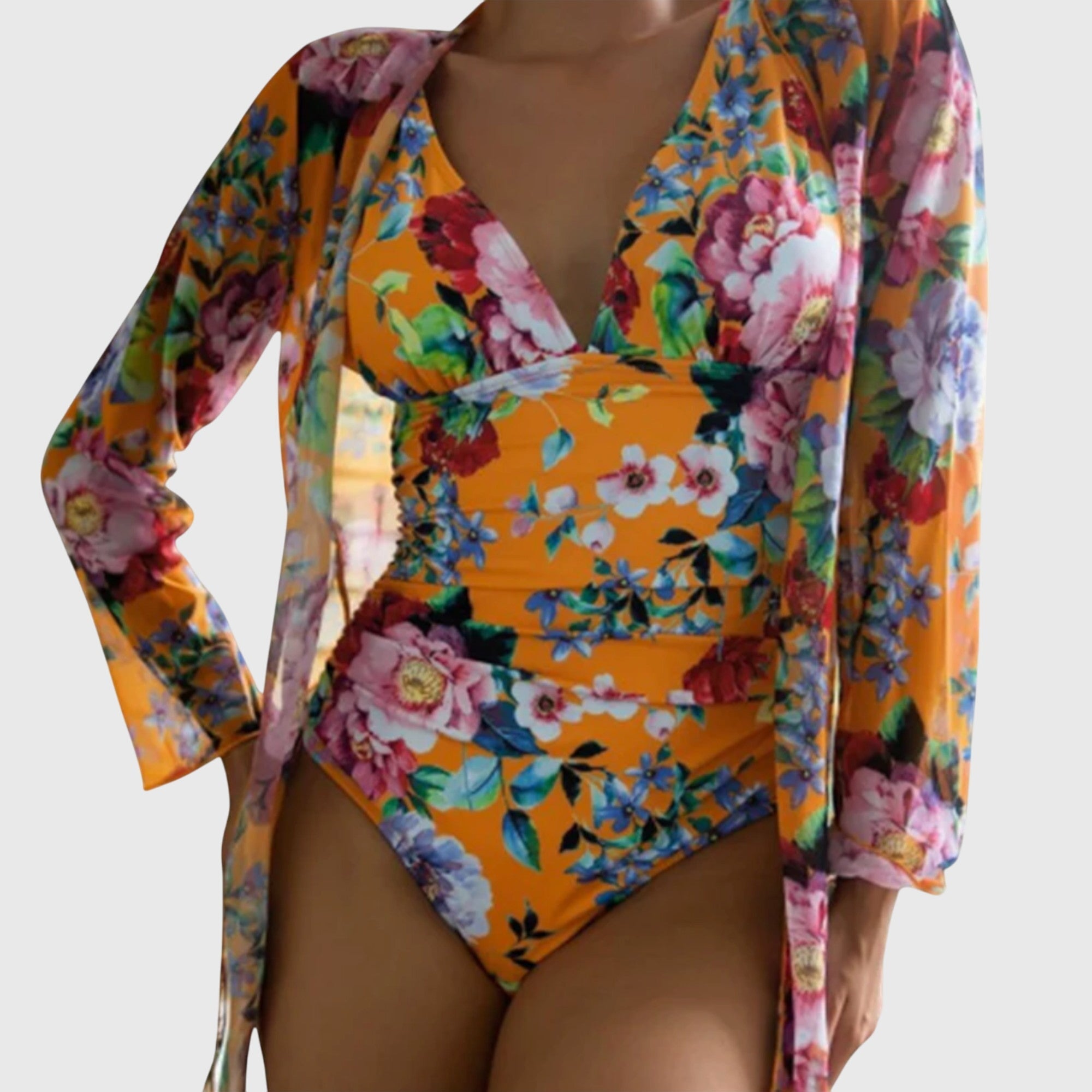 Ensemble maillot de bain d'été Linnea de Danoir Paris, vert, taille S, composé d'un haut et d'un bas pour femmes.