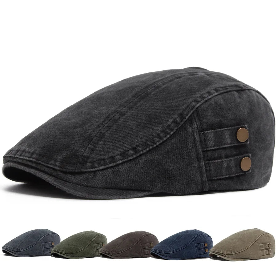 Chapeau vintage pour homme Bloom™ de Danoir Paris, en tissu vert avec design classique et style élégant.
