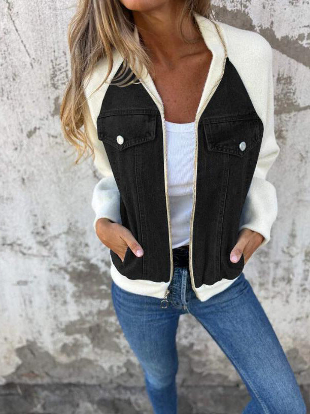 Veste Danoir Paris Isa en bleu, coupe élégante et confortable, idéale pour un look confiant et protecteur au quotidien.