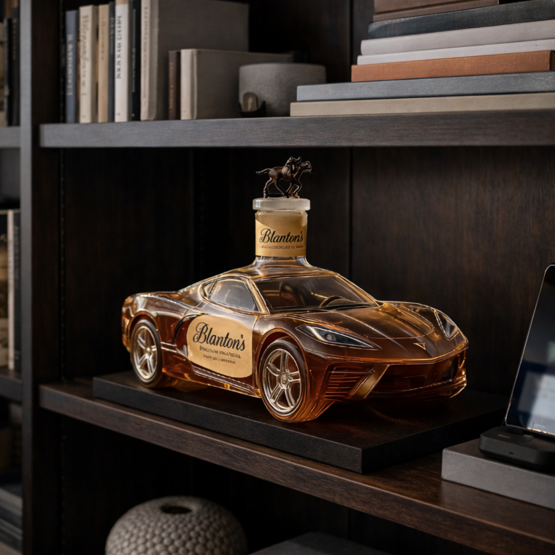 Carafe à whisky Danoir Paris Édition Corvette avec design élégant en verre transparent.