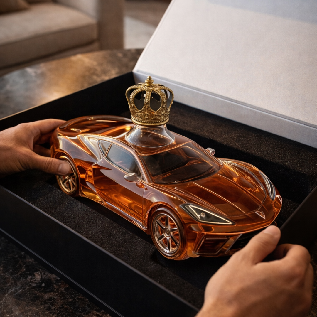 Carafe à whisky Danoir Paris Édition Corvette avec design élégant, idéale pour servir du whisky dans un style sophistiqué.