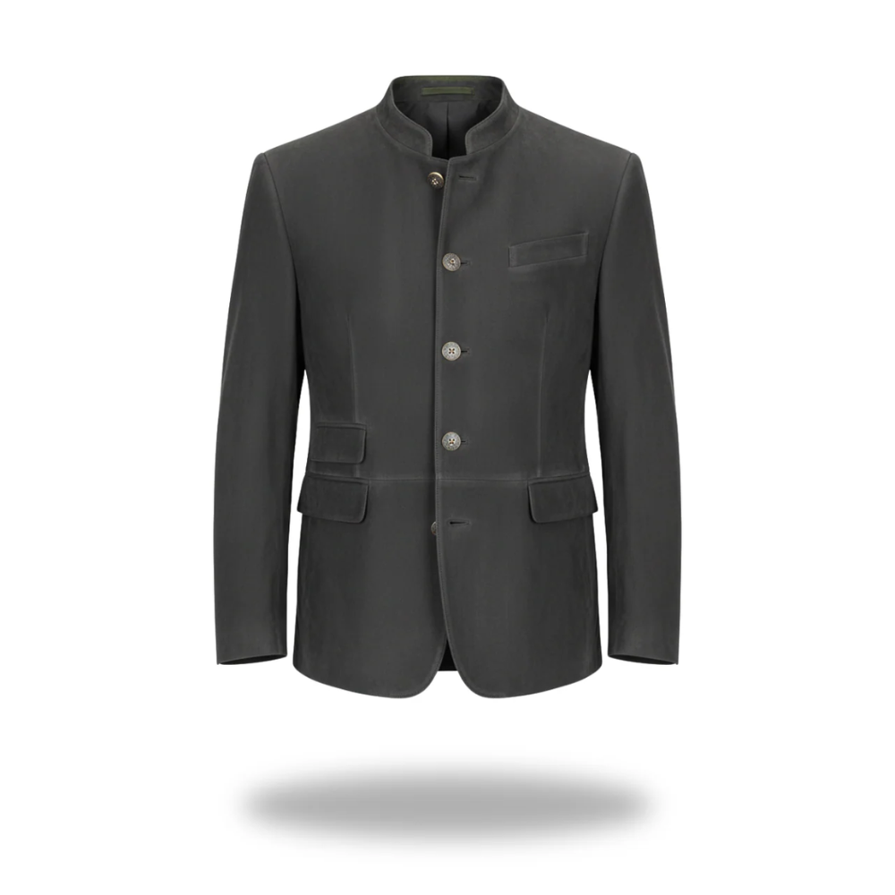 Blazer homme respirant Danoir Paris en kaki, veste élégante avec coupe moderne et détails sophistiqués.