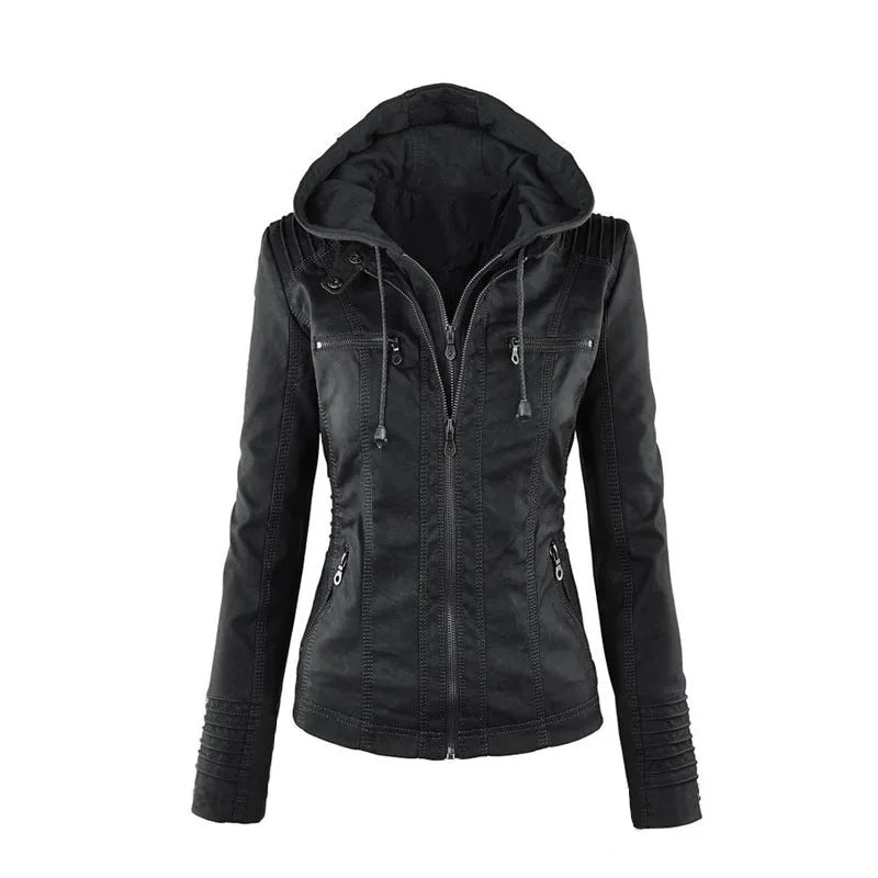 Veste automnale élégante Danoir Paris Maeve en kaki, tissu chaud et style sophistiqué pour l'automne.