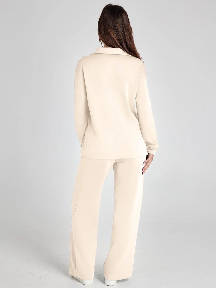 Combinaison de voyage élégante Nina de Danoir Paris en kaki, taille XS, tissu fluide et confortable pour voyager avec style.