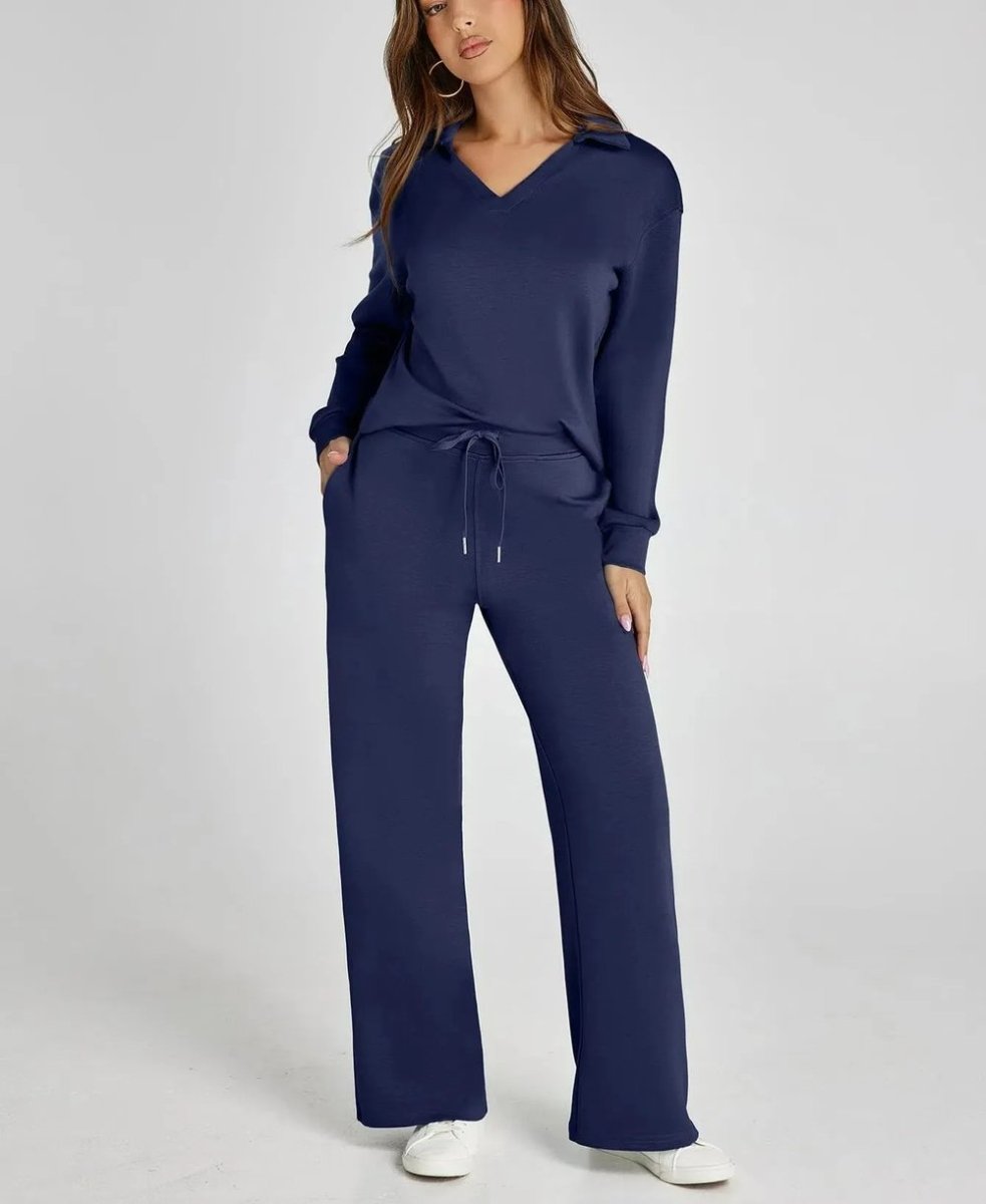 Combinaison de voyage élégante Nina de Danoir Paris en kaki, taille XS, vue de face sur fond blanc.