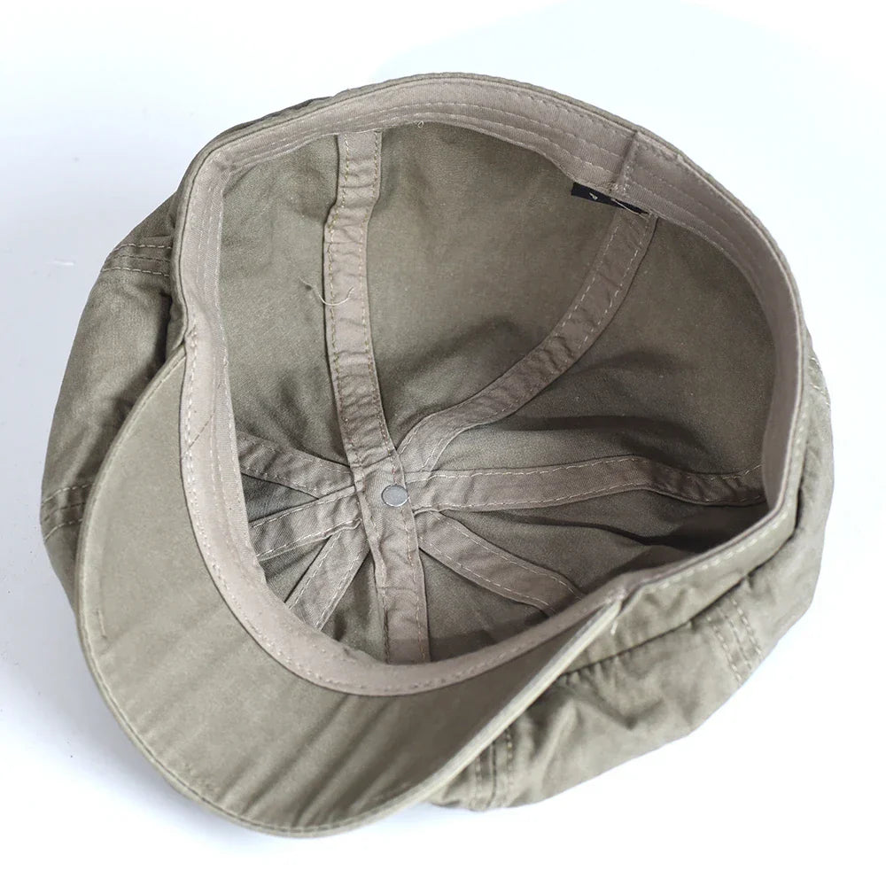Chapeau vintage en coton léger Bloom™ de Danoir Paris, couleur vert clair, avec style classique et finition soignée.