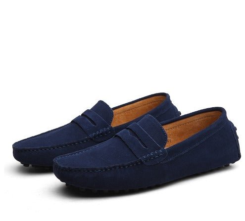 Mocassins classiques pour homme Danoir Paris en cuir marron, taille 38, élégants et confortables.