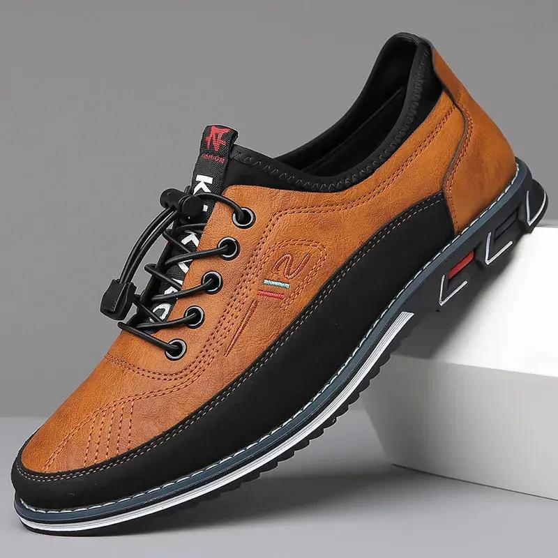 Chaussures Oxford orthopédiques Marcel™ marron pour homme de Danoir Paris, pointure 38, en cuir élégant.