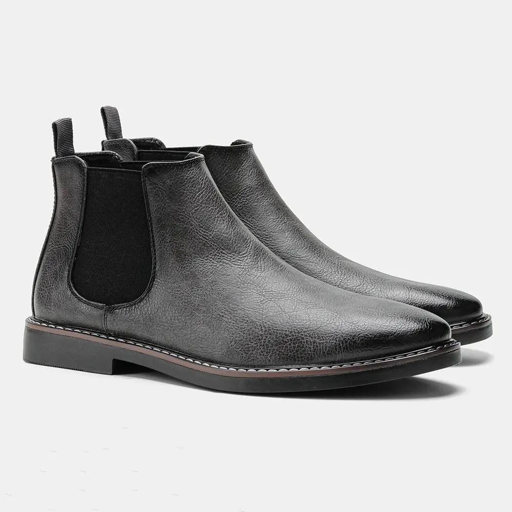 Bottes Chelsea Danoir Paris Wayne en marron, style intemporel, en cuir avec semelle robuste, pour homme.