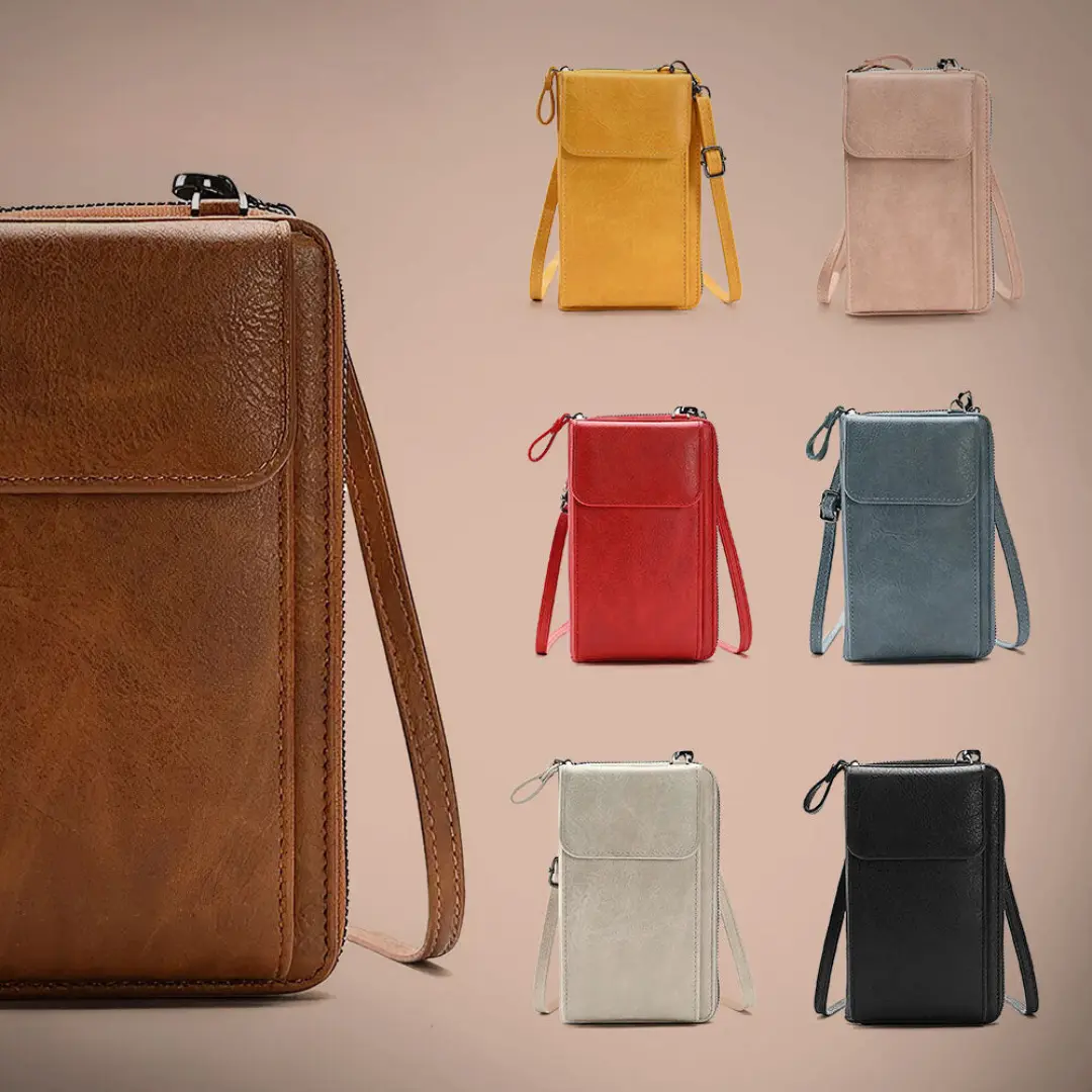 Sac Lydia en marron de Danoir Paris, élégant et élancé, avec poignées en cuir et design sophistiqué visible dans l'image.