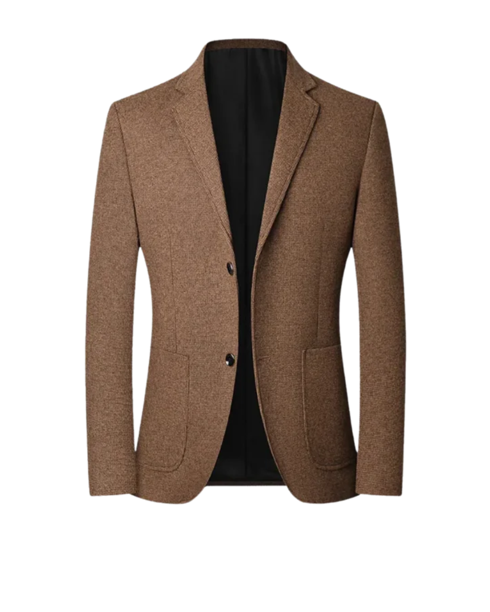 Veste blazer masculine marron Danoir Paris, style intemporel, vue de face sur fond blanc.