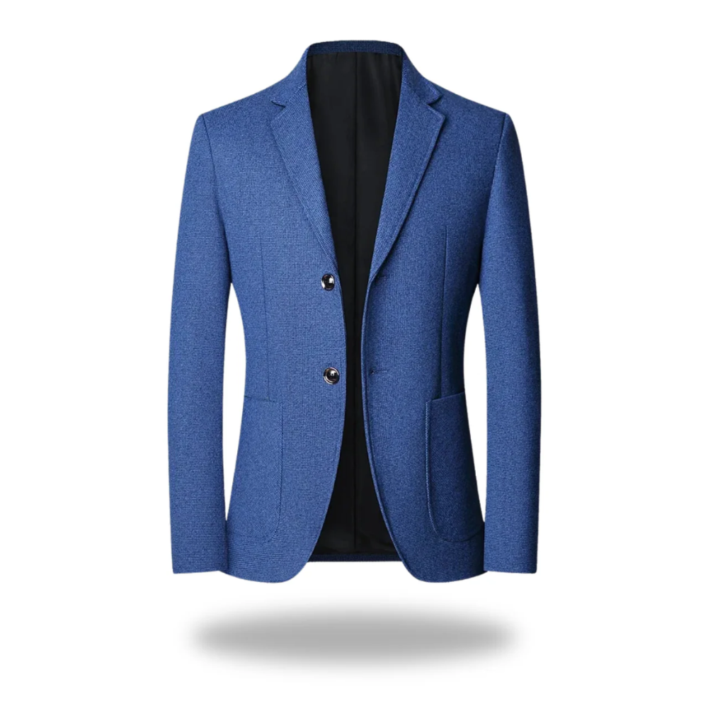 Blazer masculin marron Danoir Paris, intemporel, en tissu élégant, porté sur un mannequin.