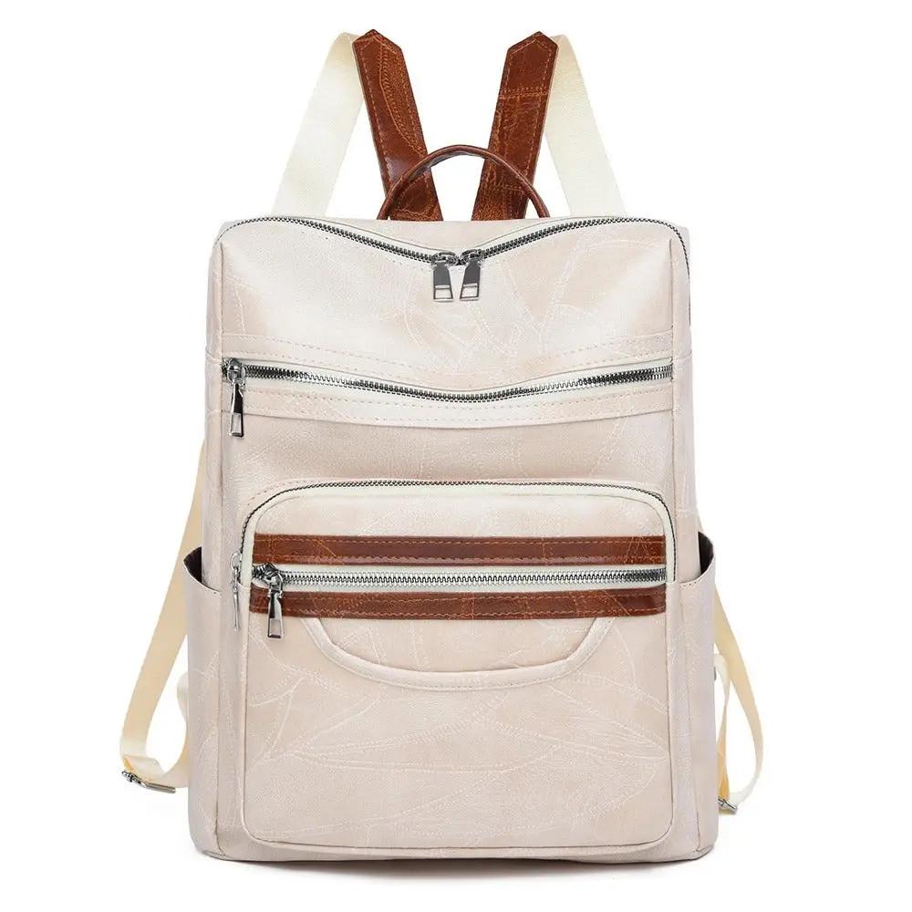 Sac à dos Marguerite de Danoir Paris en cuir marron, style chic et élégant, avec détails sophistiqués et finitions soignées.