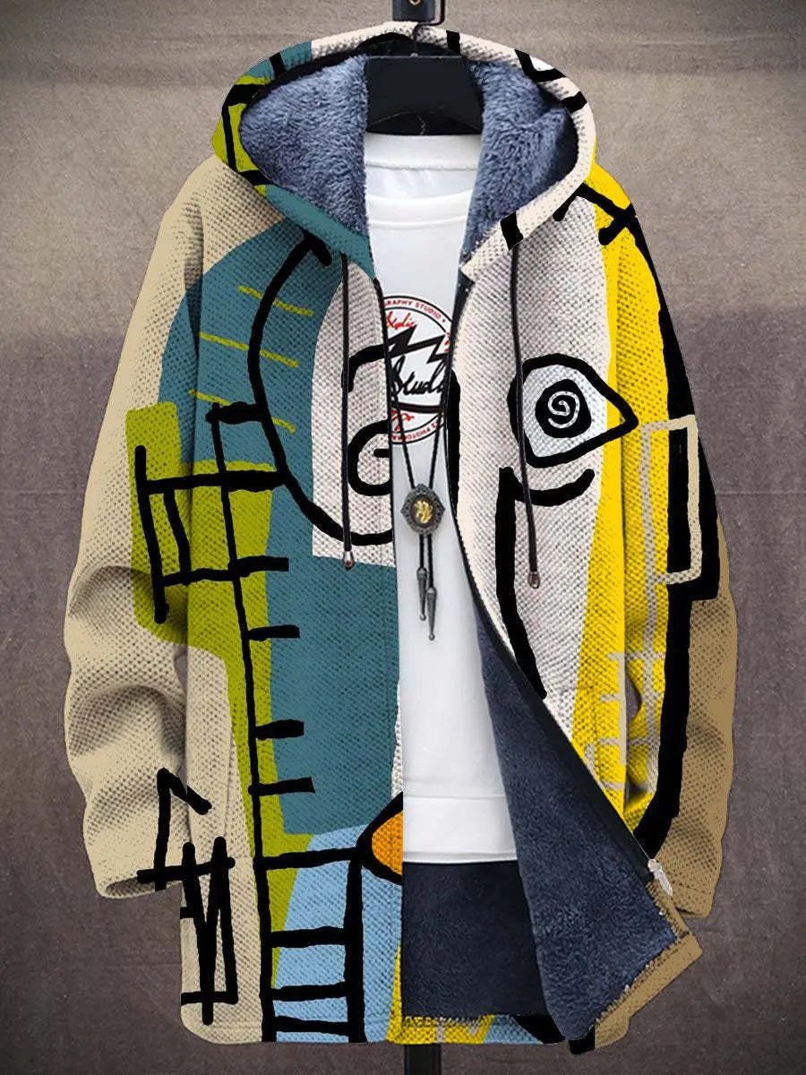 Veste de luxe Danoir Paris inspirée par l'art avec détails colorés et motifs modernes, style élégant et artistique.