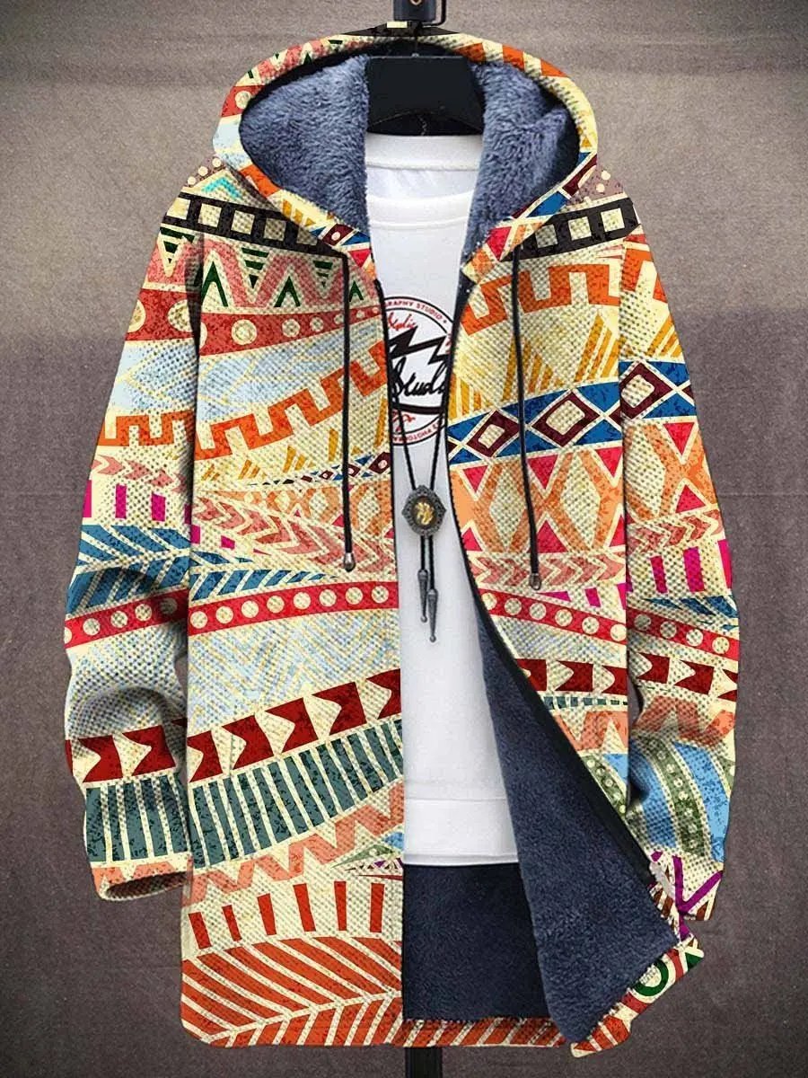 Gilet de luxe Mirrin de Danoir Paris inspiré par l'art, motif multicolore, design élégant et sophistiqué.