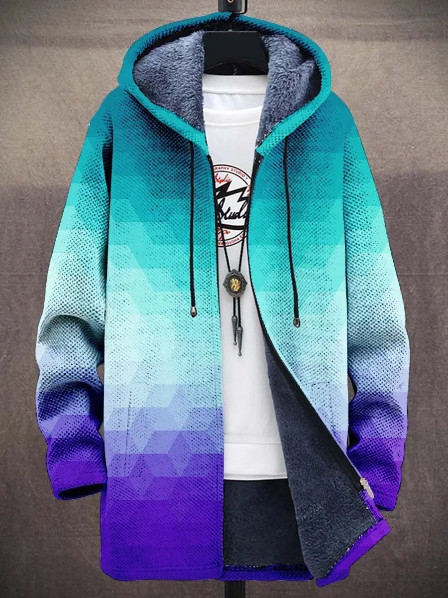 Gilet de luxe Danoir Paris Yindi inspiré par l'art, multicolore, design élégant et détails artistiques visibles sur le vêtement.
