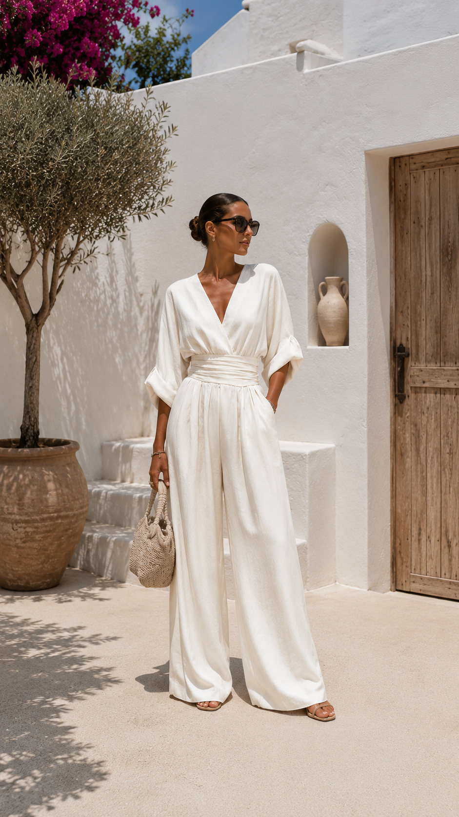 Robe noire Danoir Paris Valeria en chiffon avec décolleté en V et manches longues, élégante et fluide.