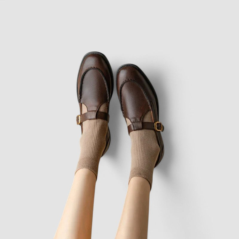 Chaussures pour bébé Anaïs™ Talon Classique Danoir Paris en noir, élégantes et confortables pour petits pieds.