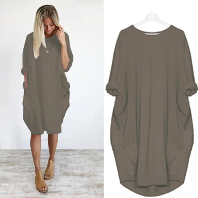 Robe décontractée légère Bianca de Danoir Paris, tissu fluide et confortable, portée décontractée, noir élégante.