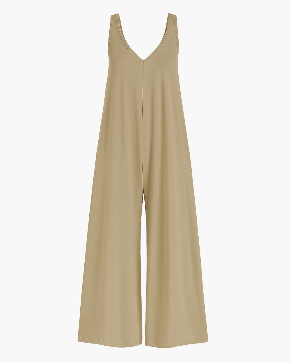 Combinaison ample sans manches noire Danoir Paris pour femme, vêtement léger et confortable.