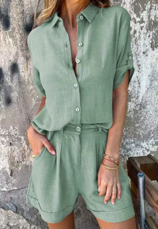 Ensemble chic décontracté orange Rivia de Danoir Paris, vêtements élégants et confortables pour un look casual sophistiqué.