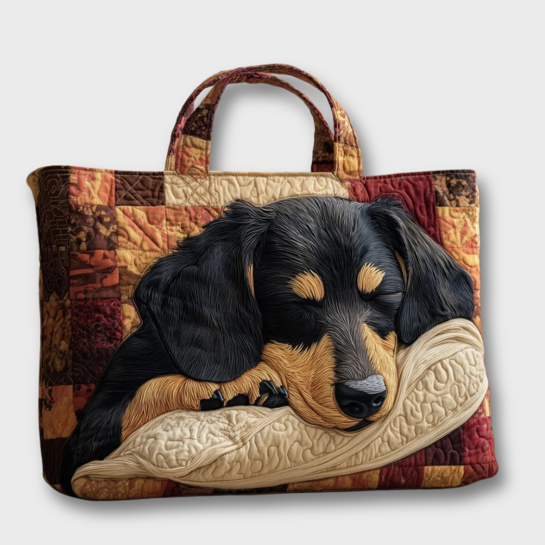 Sac à main quotidien Danoir Paris Madison en cuir matelassé fait main, avec poignée en cuir et design élégant.