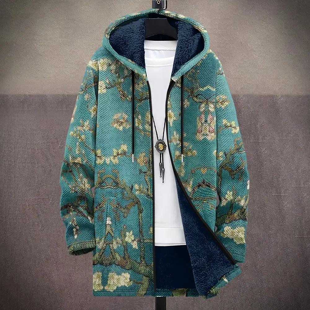 Veste de luxe Danoir Paris inspirée par l'art, multicolore, élégante et moderne, avec détails artistiques visibles.