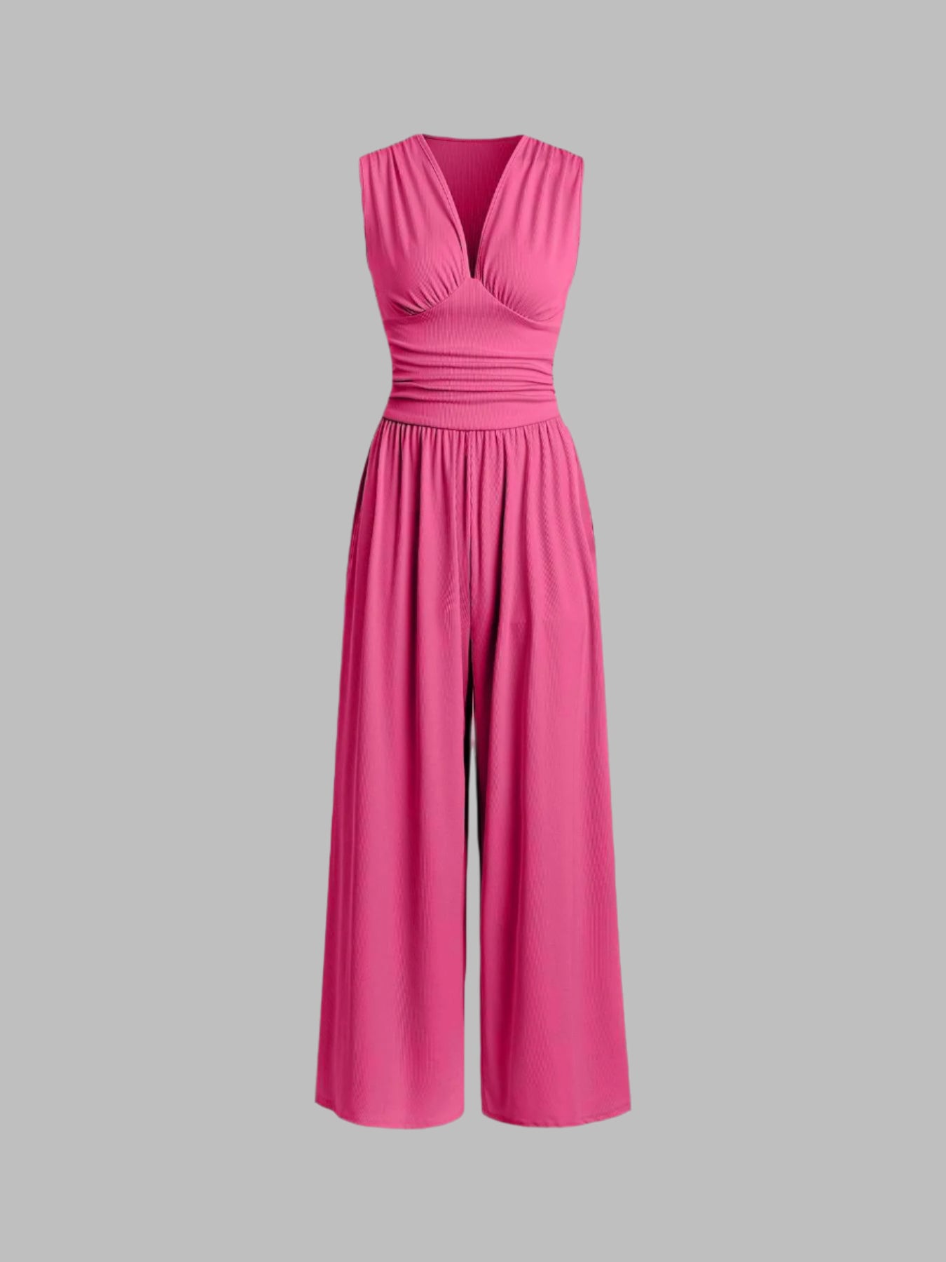 Combinaison sans manches rouge Danoir Paris CHARITY, coupe large et élégante, idéale pour un style chic et décontracté.