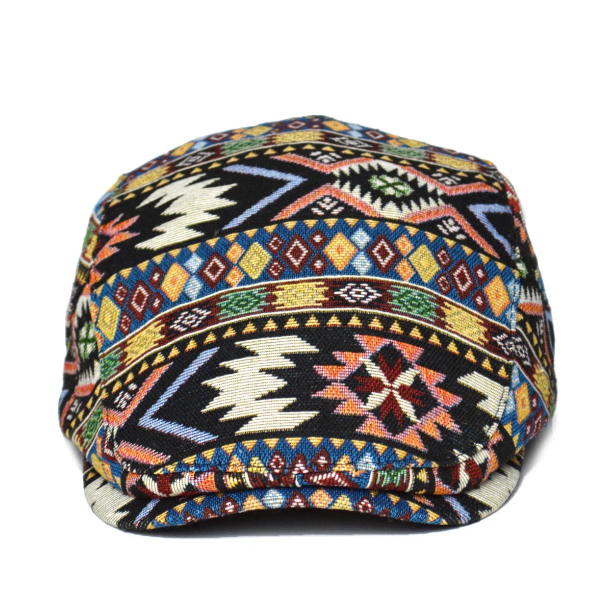 Chat vintage coloré Bloom™ Danoir Paris avec motif floral, assis sur un fond neutre, mettant en valeur le design unique.