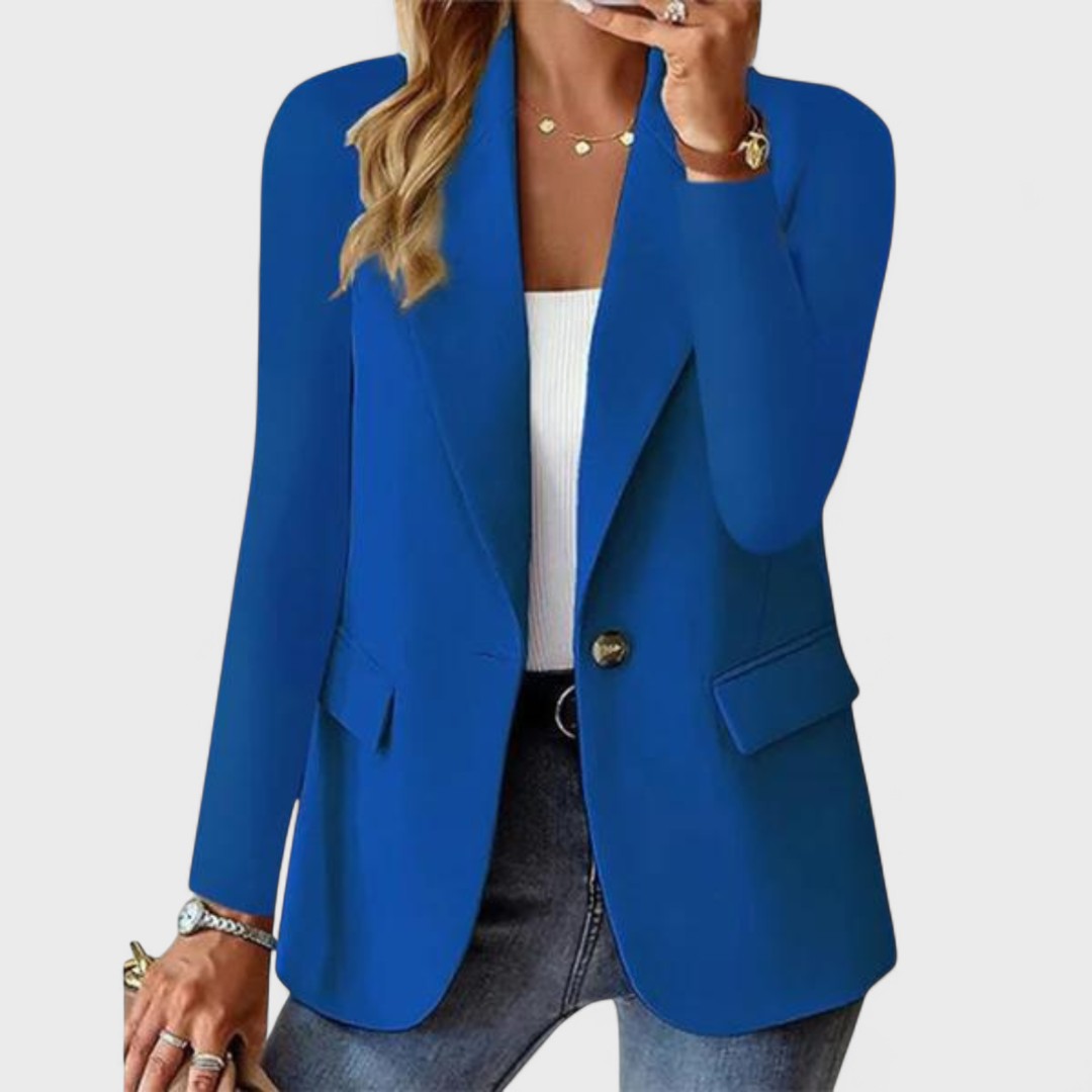 Veste élégante Amber de Danoir Paris, en tissu rose, avec coupe sophistiquée et détails modernes.