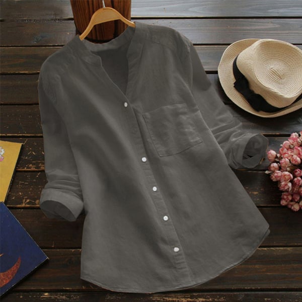 Chemise ample élégante Vera de Danoir Paris en tissu rouge brique, vue de face.