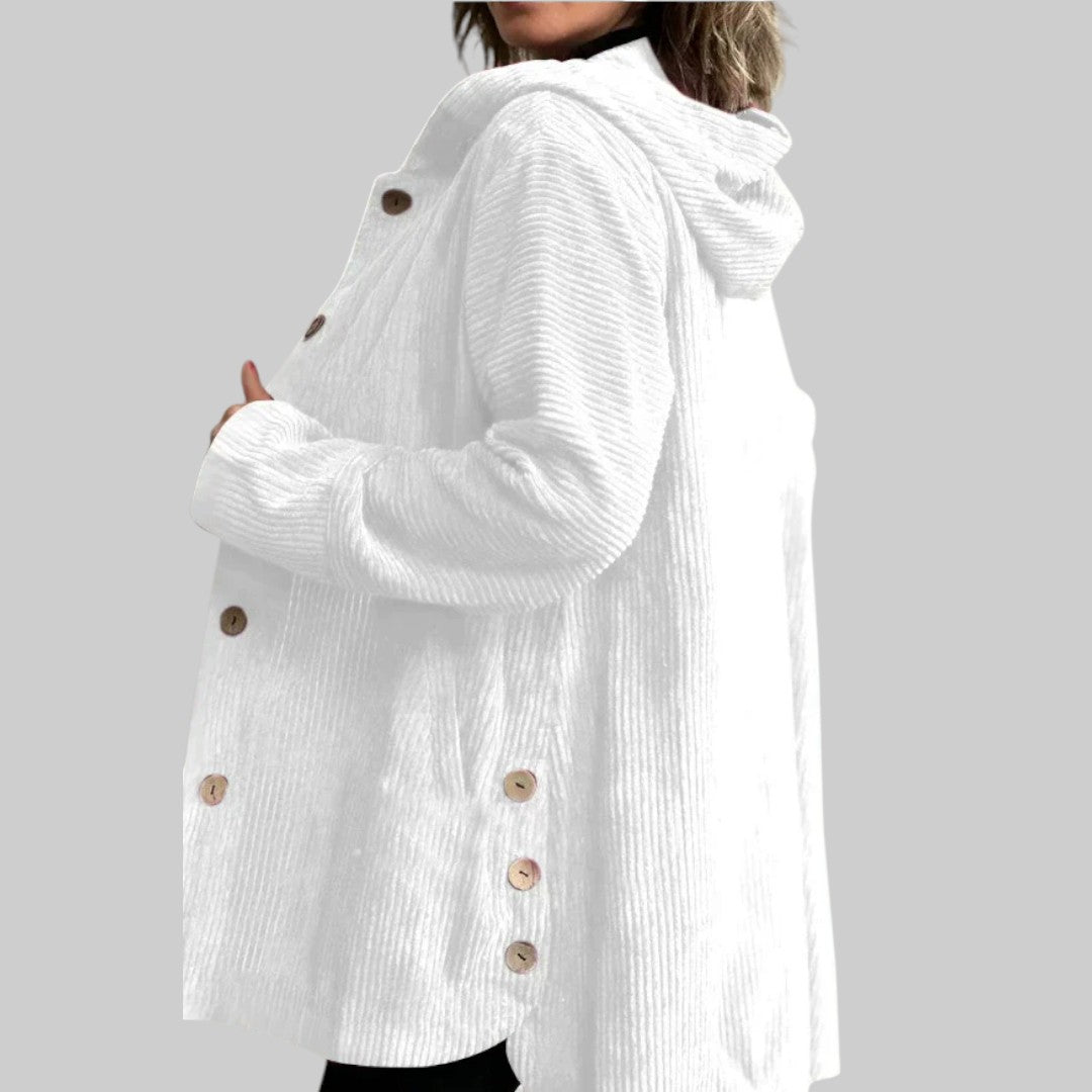 Veste matelassée Cordia™ rouge de Danoir Paris, veste élégante avec doublure chaude et design moderne.