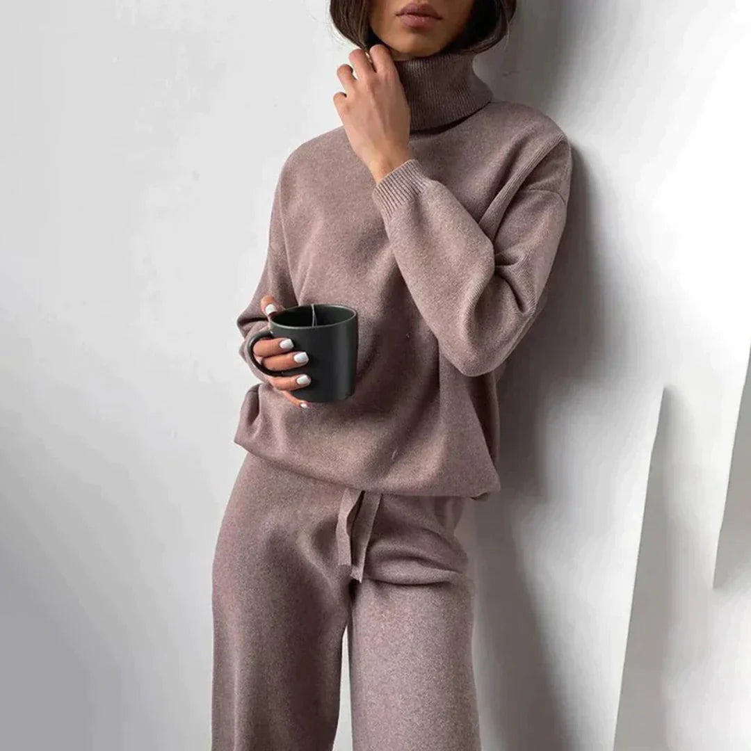 Ensemble douillet automnal Océane de Danoir Paris, couverture et accessoires confortables pour l'automne.