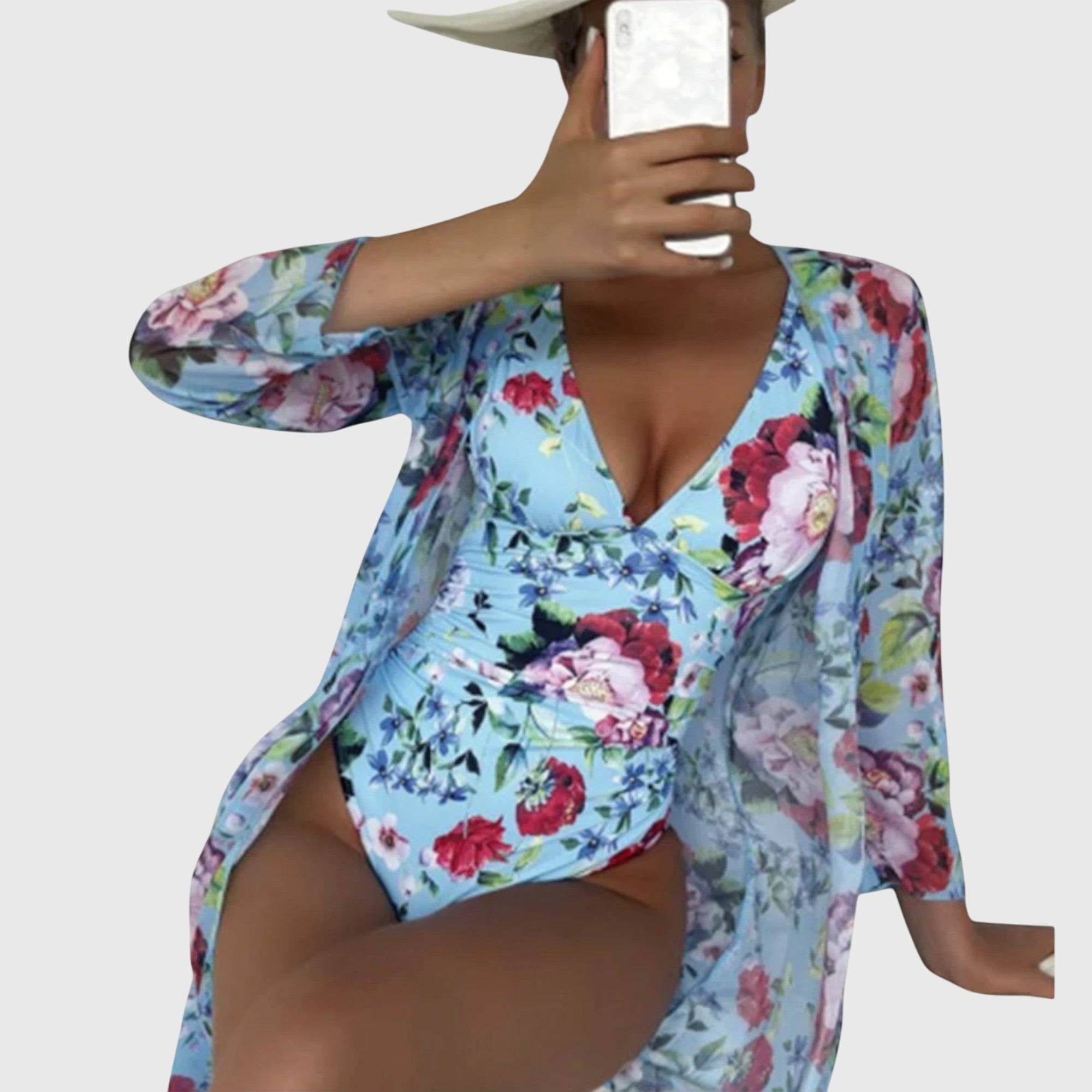 Ensemble de maillot de bain d'été Linnea de Danoir Paris, vert, avec haut et bas assortis, idéal pour la plage ou la piscine.