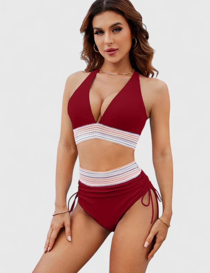 Ensemble de bikini élégant Jayzelliah de Danoir Paris, bikini vert taille XS, tissu léger et ajusté pour un look sophistiqué.