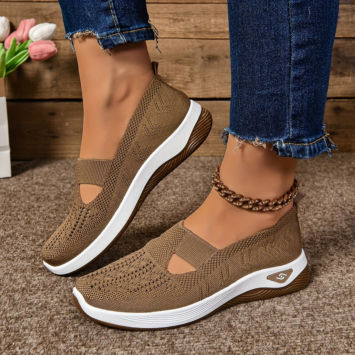 Chaussures antidérapantes violettes Danoir Paris en taille 35 avec semelles offertes, confort et sécurité.