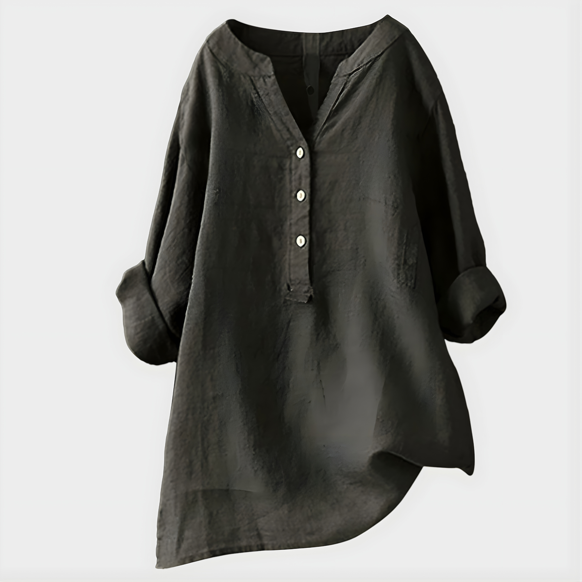 Blouse élégante Danoir Paris Diane avec col en V, en tissu rose pastèque, style féminin et sophistiqué.