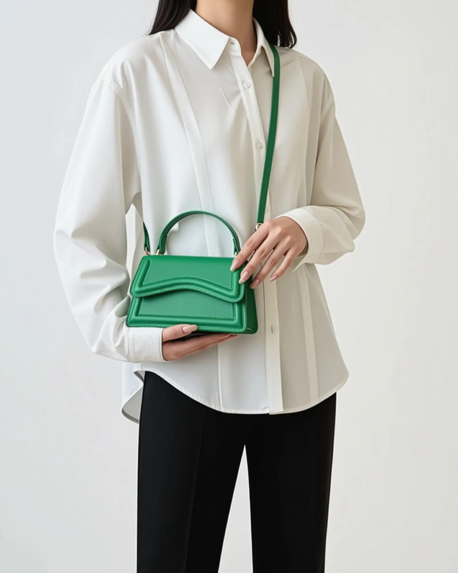 Sac à main Ibiza de Danoir Paris en blanc, avec poignées et détails élégants visibles sur l'image.