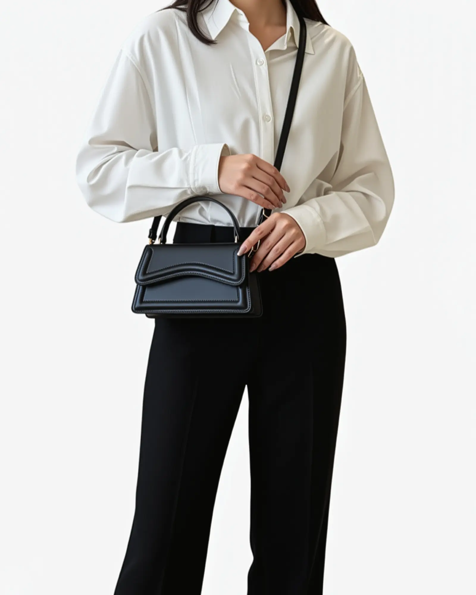 Sac à main blanc Danoir Paris Ibiza, en cuir synthétique, avec poignées courtes et design tendance visible sur l'image.