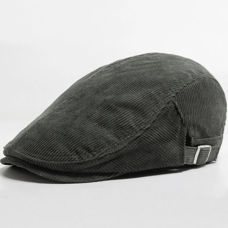 Danoir Paris Bloom™ Curduroy pour homme, veste en velours côtelé rouge avec col et boutons, style élégant et décontracté.