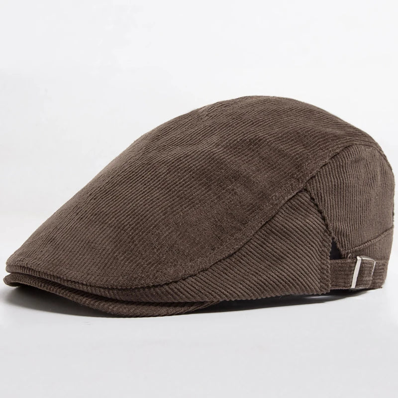 Veste en velours côtelé rouge pour hommes Bloom™ de Danoir Paris, vue de face avec col et fermeture à boutons.