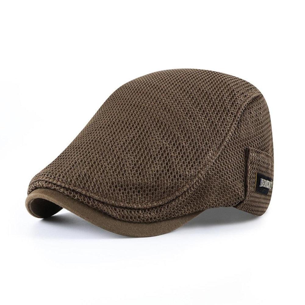Chapeau léger pour homme Bloom™ de Danoir Paris en tissu blanc, vue frontale, style élégant et respirant.