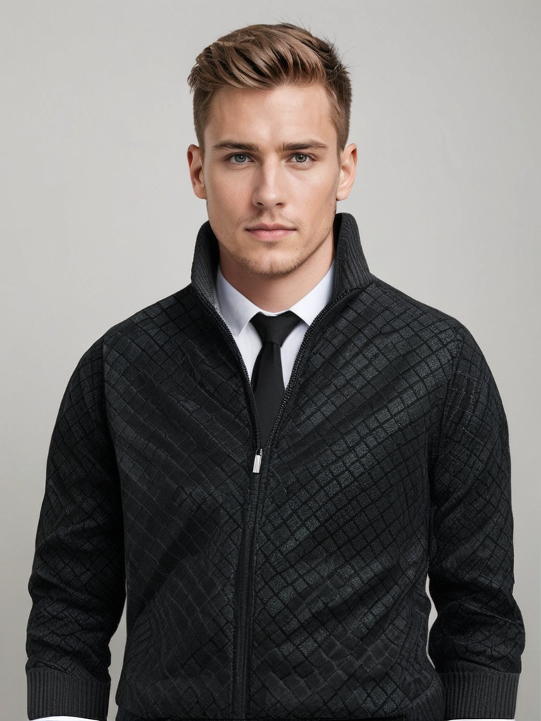 Cardigan décontracté de luxe Oliver de Danoir Paris, en noir, taille XS, doux et élégant, parfait pour un style casual sophistiqué.