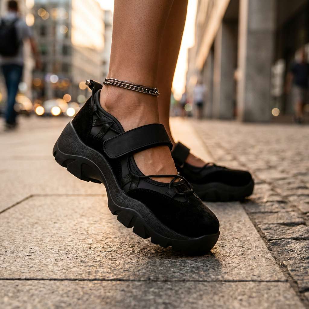 Mocassins Velina ComfortWalk de Danoir Paris, gros plan sur le cuir brun avec semelle confortable et détails élégants.