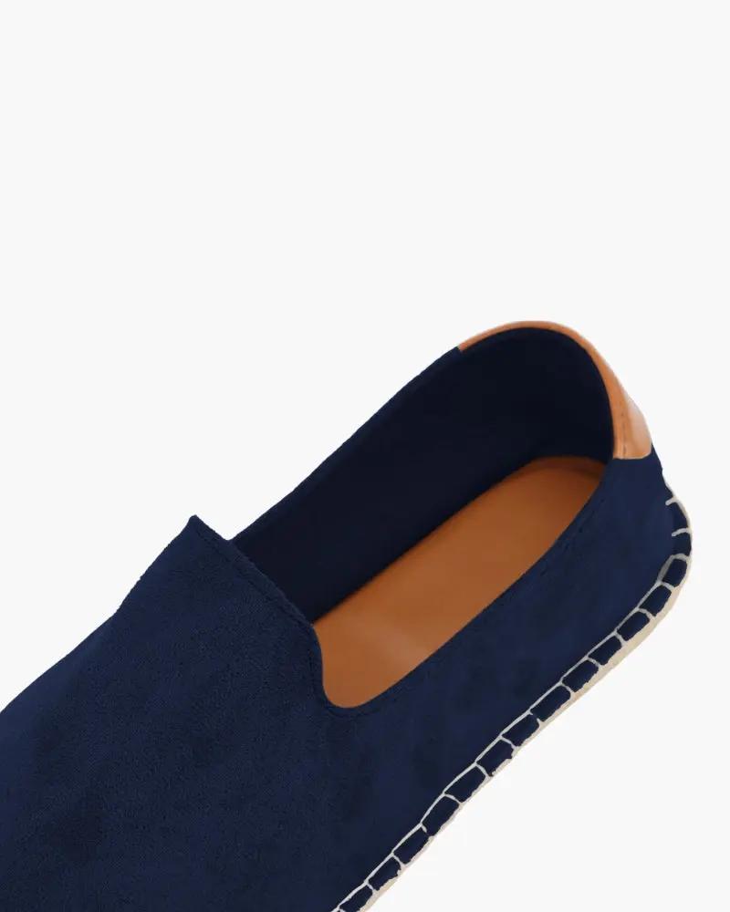 Espadrilles Soho de Old Money en noir, taille 38, avec semelle en corde et tige en tissu, chaussures d'été élégantes et confortables.