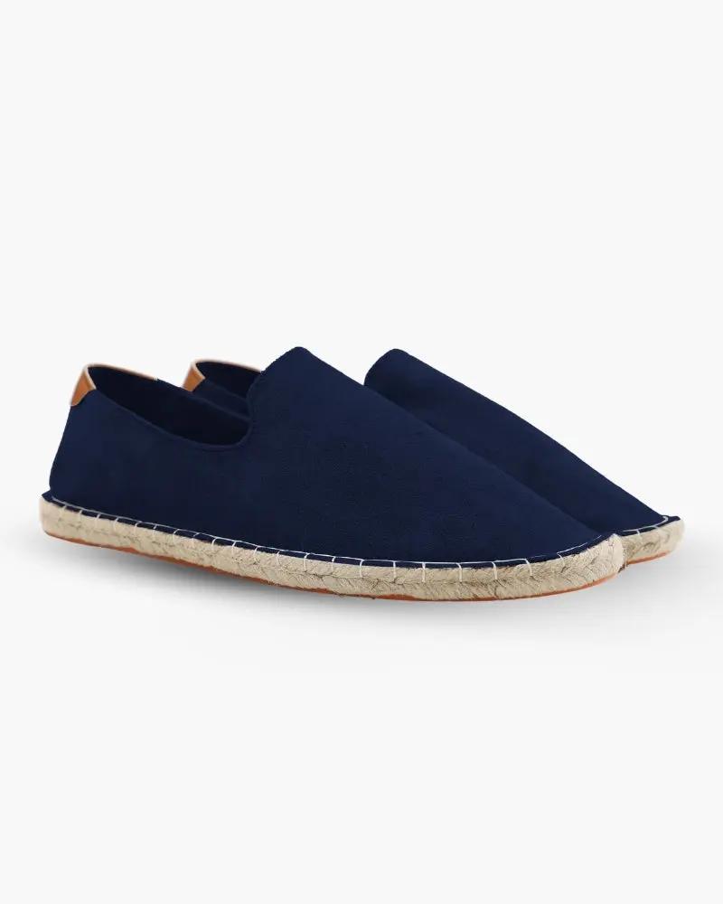 Espadrilles Soho de la marque Old Money, en noir, en tissu avec semelle en corde, pour un style élégant et décontracté.