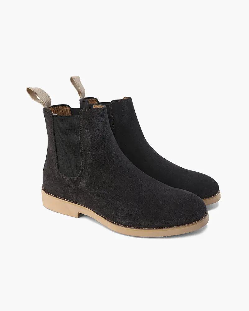Bottes Chelsea Old Money en cuir noir, pointure EU 38, style classique et élégant pour hommes.