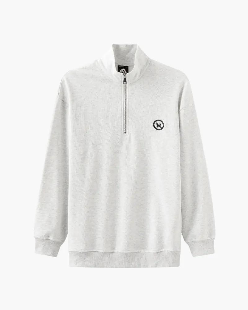 Veste en coton Miami Zip Up de la marque Old Money, couleur bleue, avec fermeture éclair et design décontracté.