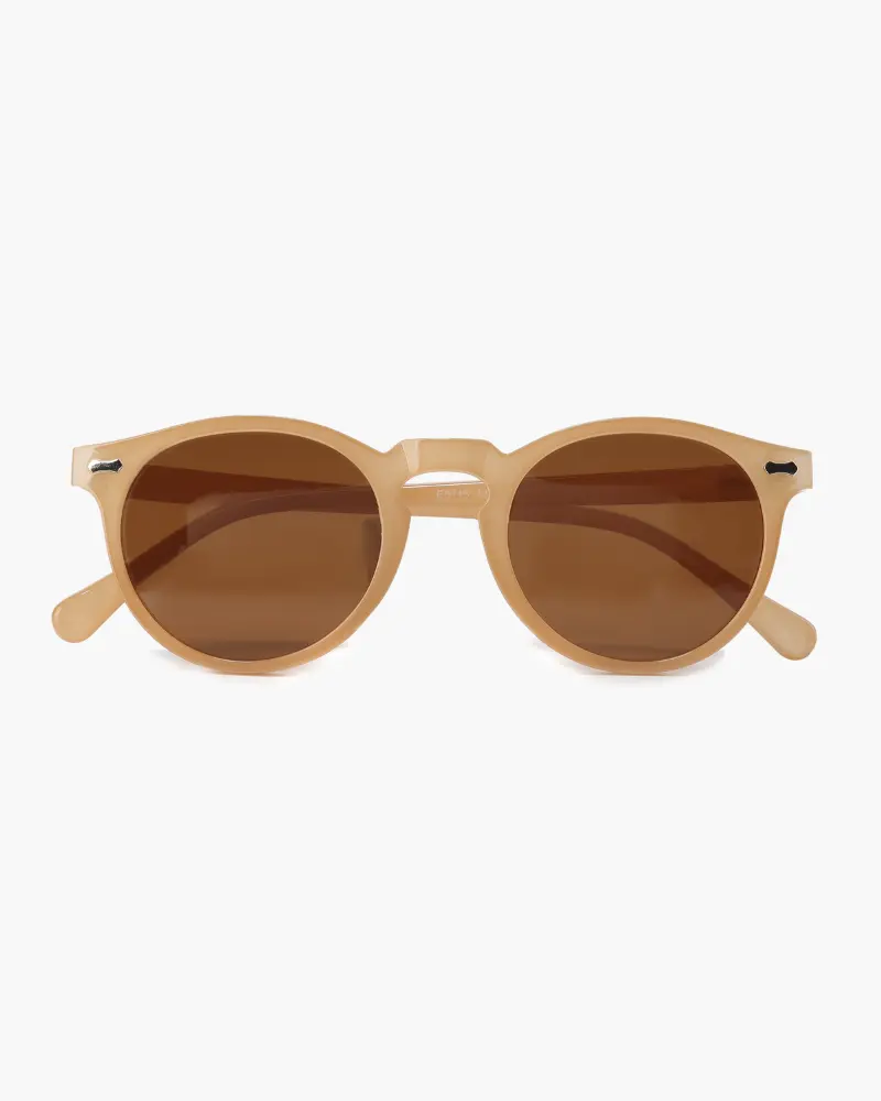 Lunettes de soleil Old Money polarisées avec monture transparente, design élégant et protection contre les rayons UV.